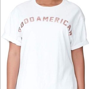 GOOD AMERICAN short sleeve tee/ short dress